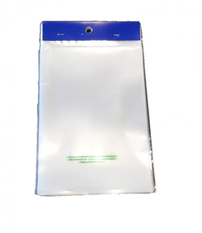 Sacs liasses BD 50µ Transparents 17x22cm 100222 C/3000 (60 paquets) P/50 -unité le paquet de 50-