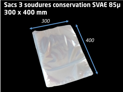 Sacs sous vide 300x400 90µ C/1000 P/100 unité