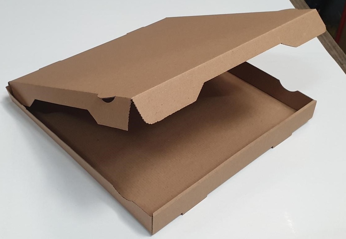 Boîte à pizza en carton kraft neutre 29x29 cm - 100 pcs